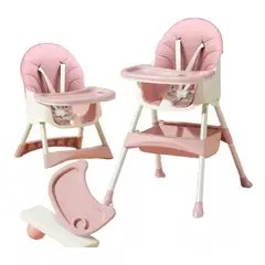 OFERTABKN - Silla De Comer 2 En1 Voyage Snak Rosa