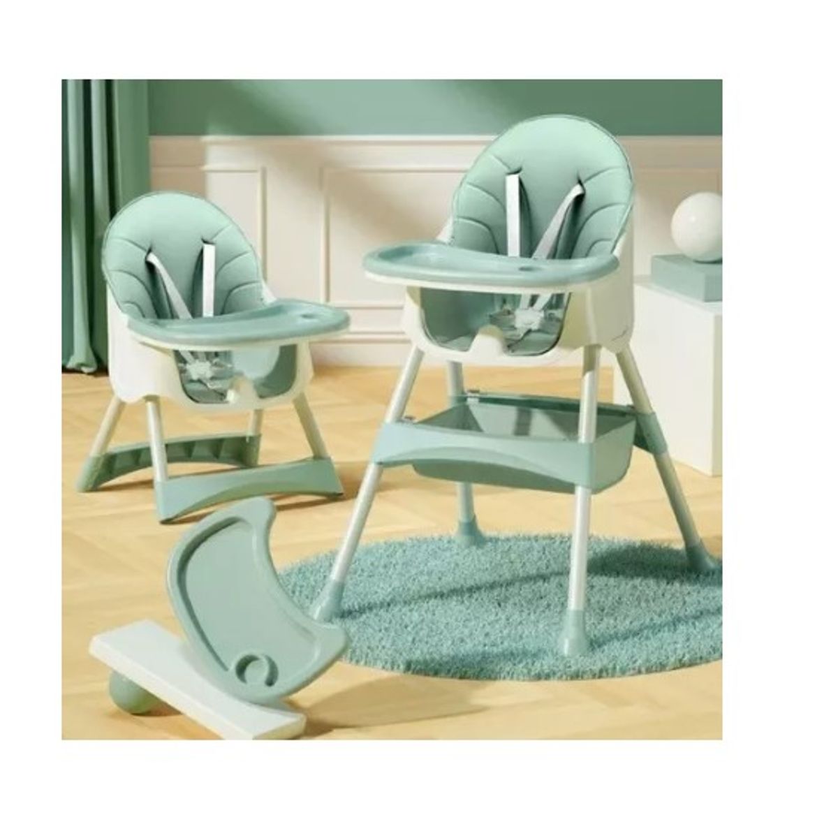OFERTABKN - Silla De Comer 2 En1 Voyage Snak Verde-