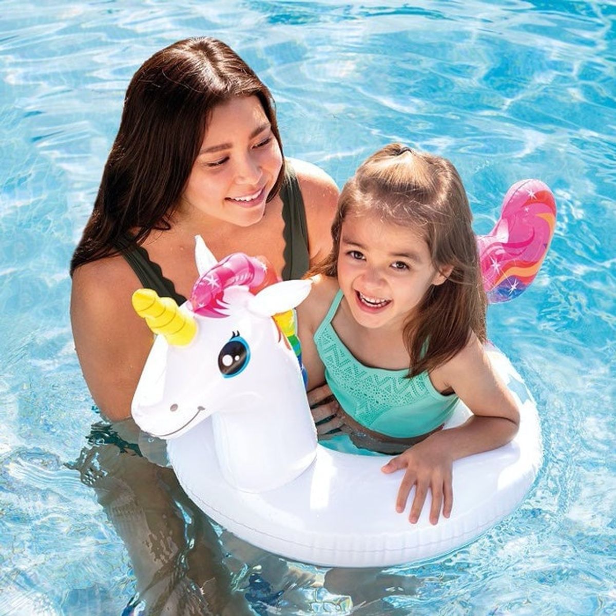 INTEX - Flotador Inflable INTEX Animal Ring Unicornio