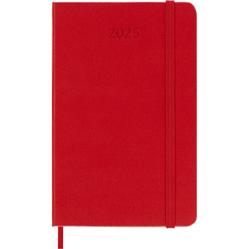 MOLESKINE - Agenda 2025 Semanal Pocket Rojo Escarlata