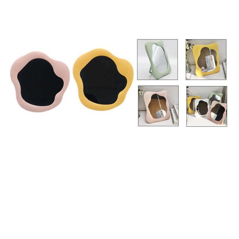 GENERICO - Espejo Maquillaje con soporte de forma irregular