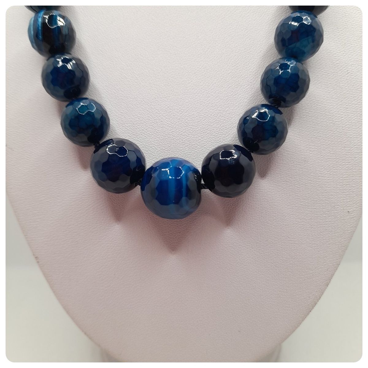 CAT JOYAS - Collar de agatas azules