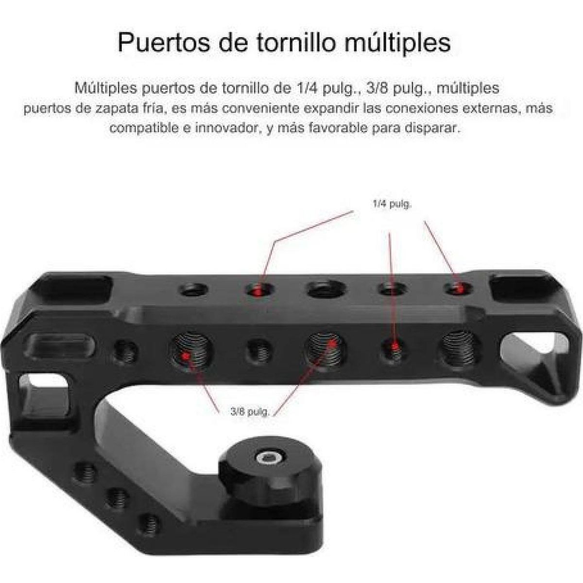 GENERICO - Soporte Manual De Cámaras Micrófono Luces Slr Estabilizador Negro