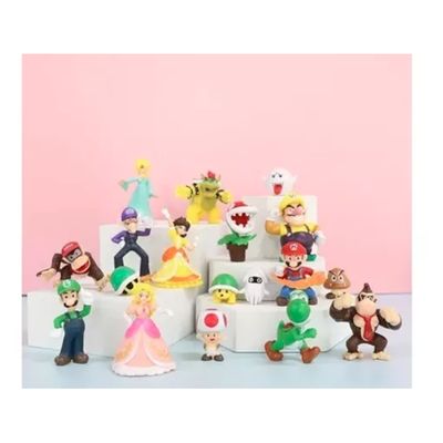 Imagen 2 del producto Set De 18 Figuras Super Mario Bros 5-7 Cm