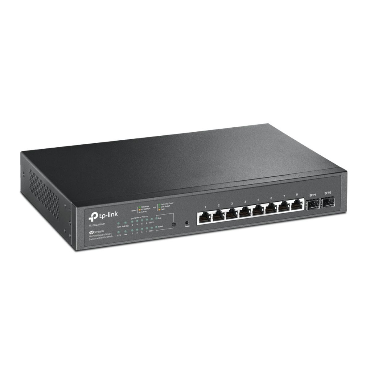 TP LINK - Switch Gigabit 8 Puertos TP-Link TL-SG2210M 2 SFP Omada