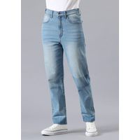 Jeans Tiro Alto Mom Fit Azul