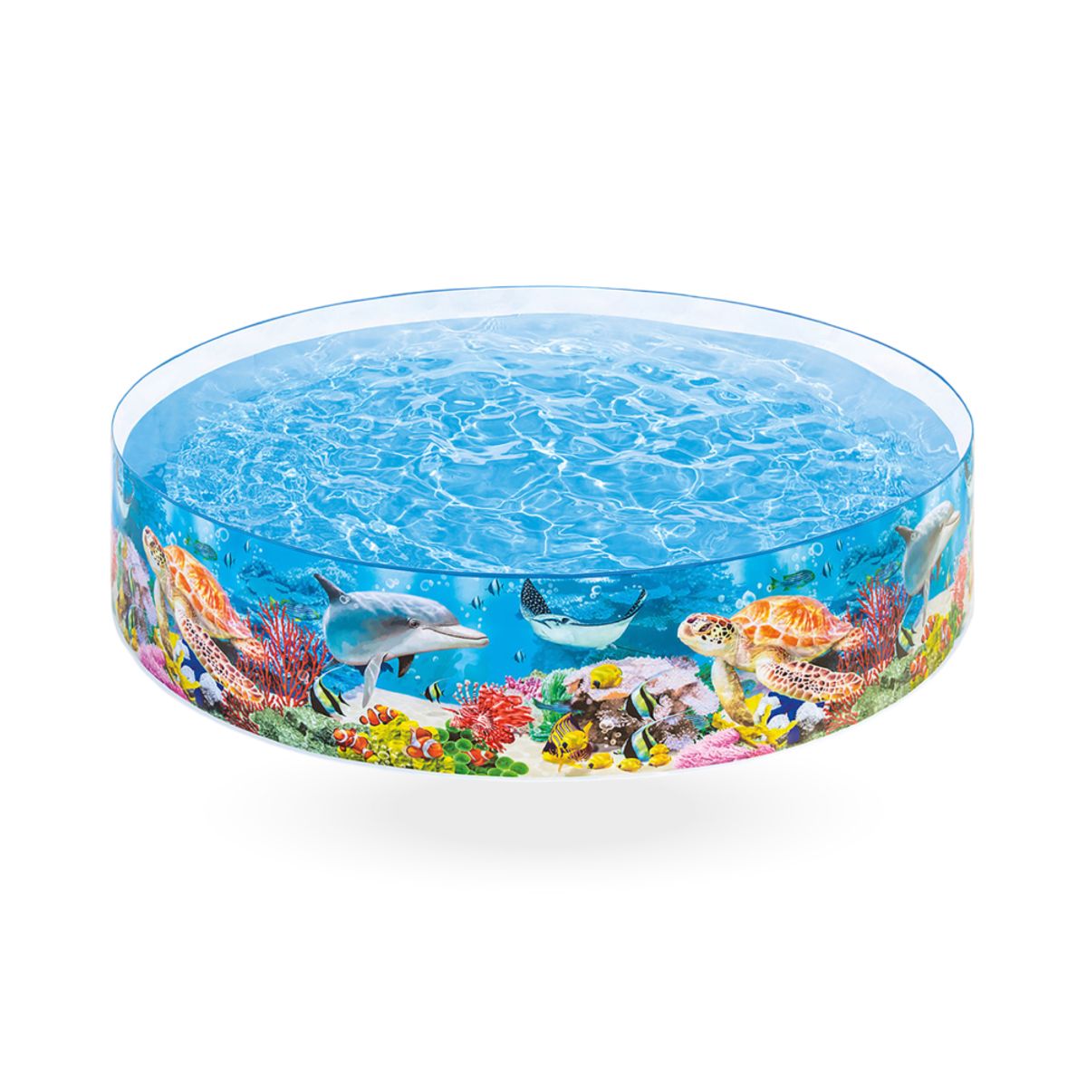 INTEX - Piscina para niños Intex Deep Blue Sea Snapset 2,44 x 0,46m 2040 Lt