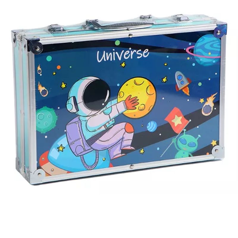 GENERICO - Kit Dibujo Niño 145 Piezas Pintura Arte En Maleta Aluminio