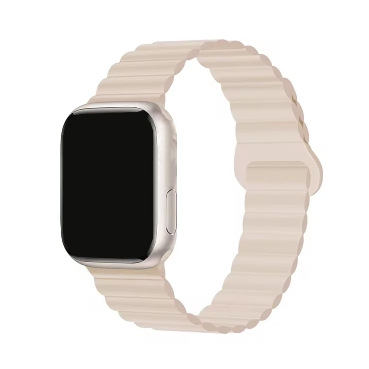 GENERICO - Correa Magnética Para Apple Watch 42 44 45 46 49mm Starlight