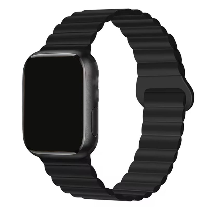GENERICO - Correa Magnética Para Apple Watch 42 44 45 46 49mm Negro