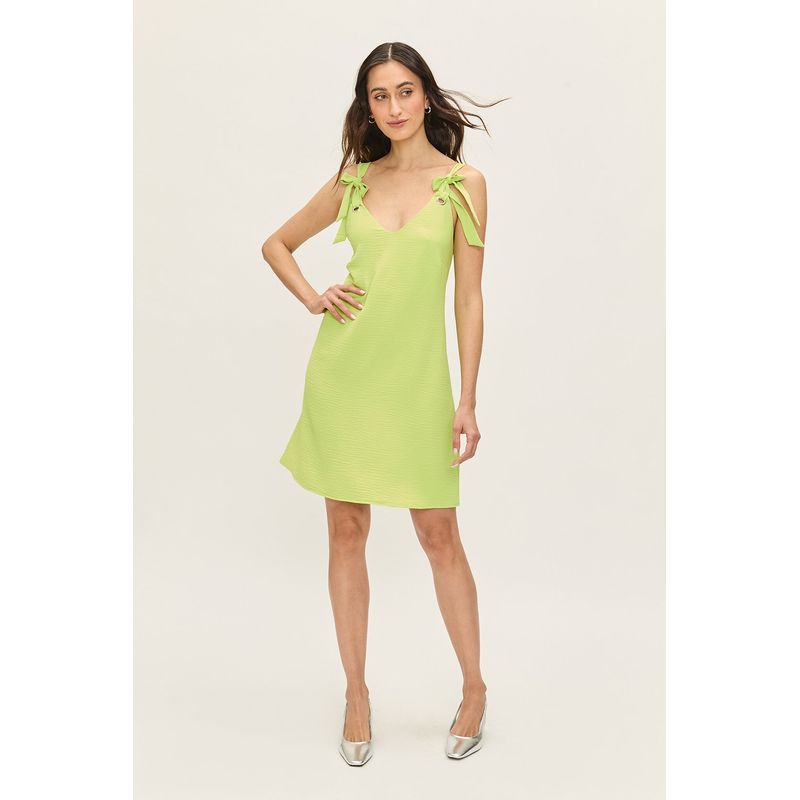 ASH - Vestido Liso Verde Ash
