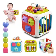 GENERICO - Juego De Enseñanza Para Bebés Con Cubo De Actividades 7 En 1