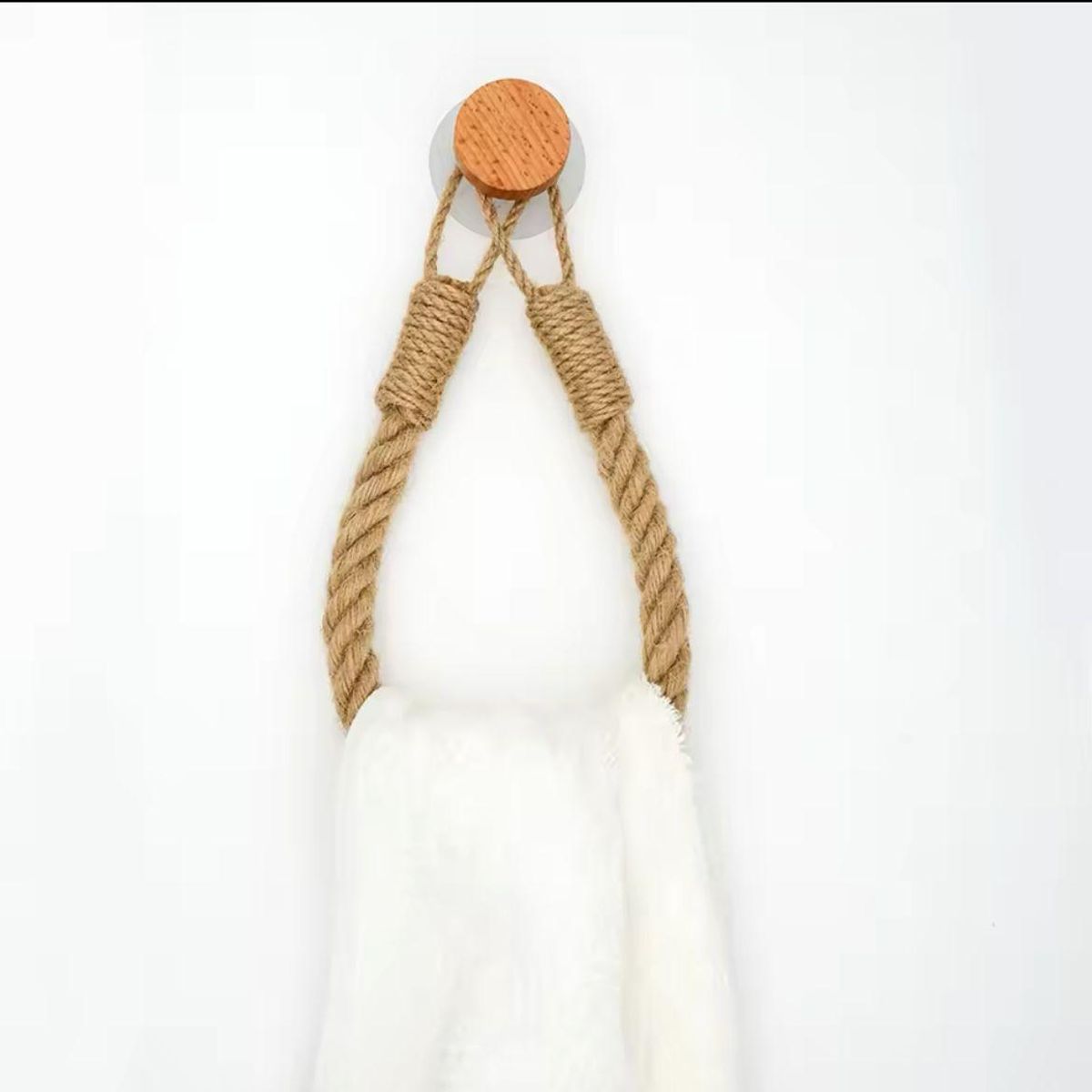 GENERICO - Porta Papel De Baño Dispensador Toallero Cuerda Rustica