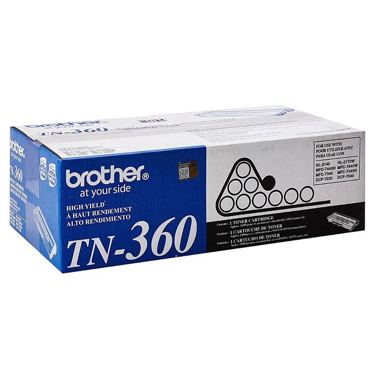 BROTHER - Tóner Brother TN360 2600 páginas Negro - Negro