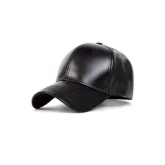 MERCADO CBF - Jockey Gorro Eco Cuero Negro Gorra Unisex Cuero Vegano