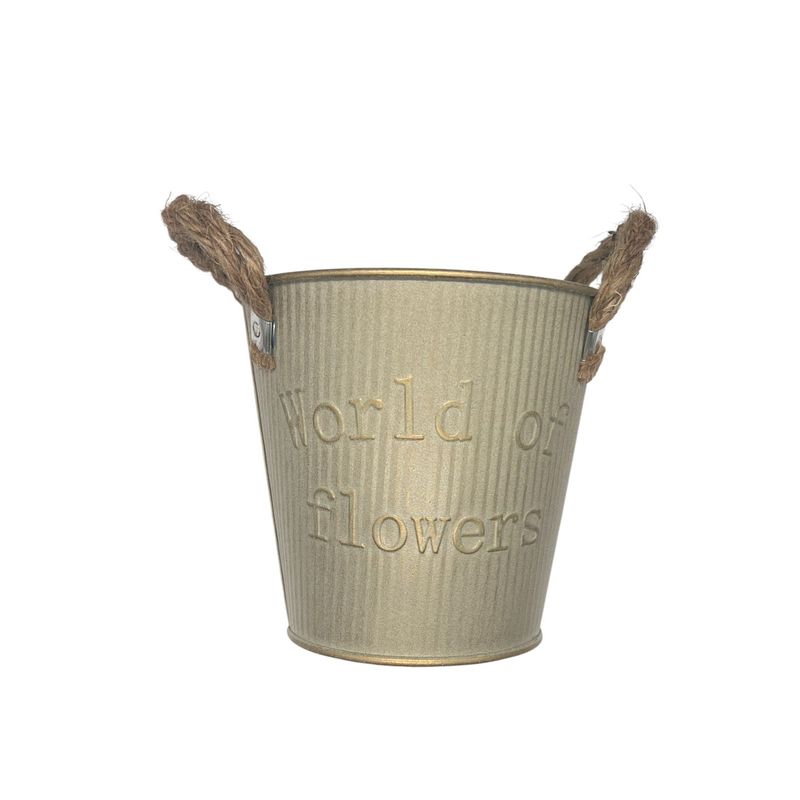OEM - Florero Macetero Jarron Decorativo Decoracion Vintage Metal