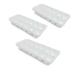 GENERICO - 3 cubetas de hielo clasicas cubeteras para hielo