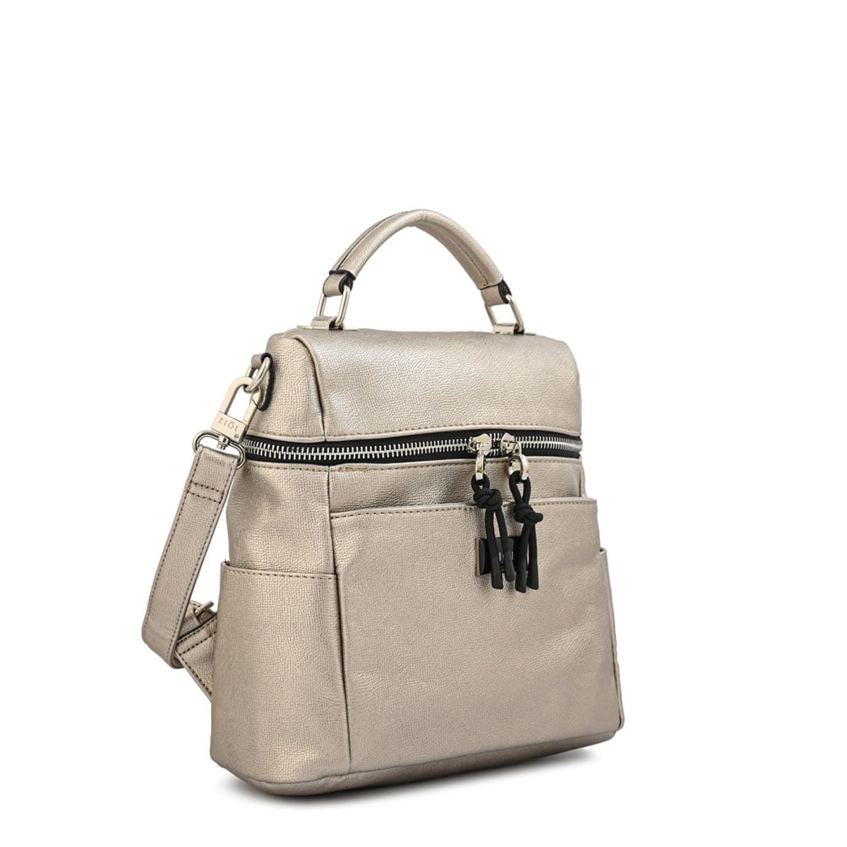 ZIOL - Mochila aoka mediana plateado oscuro