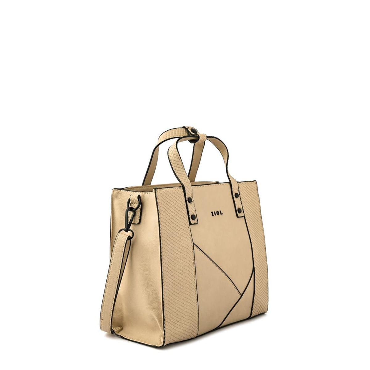 ZIOL - Cartera bandolera maily mediana blanco crudo