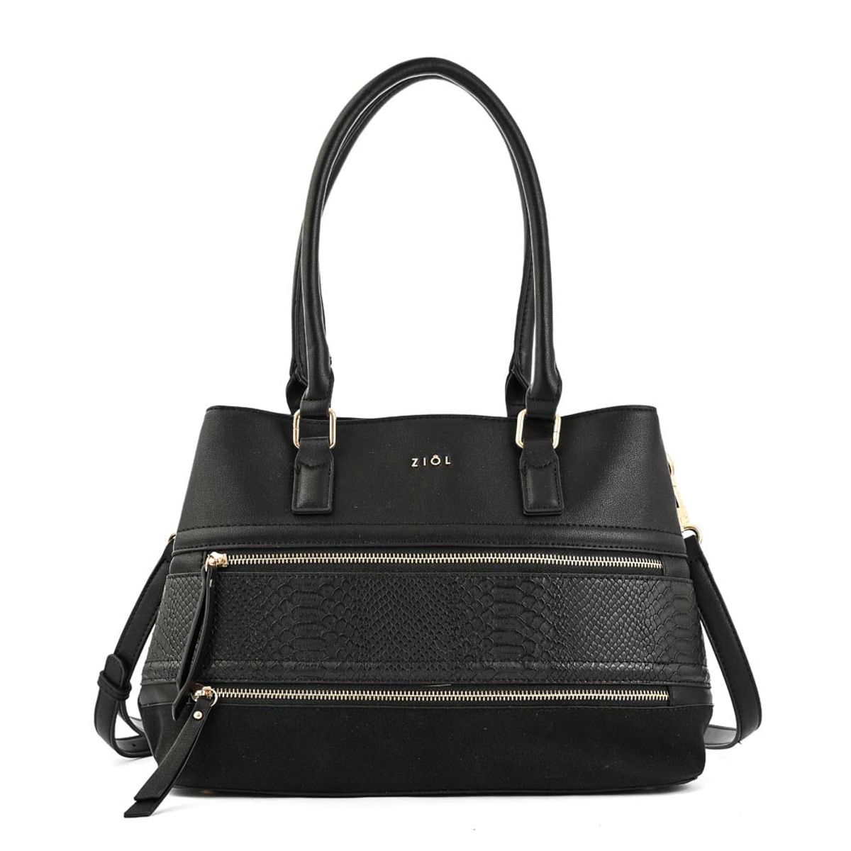 ZIOL - Cartera tote ebba mediana negro