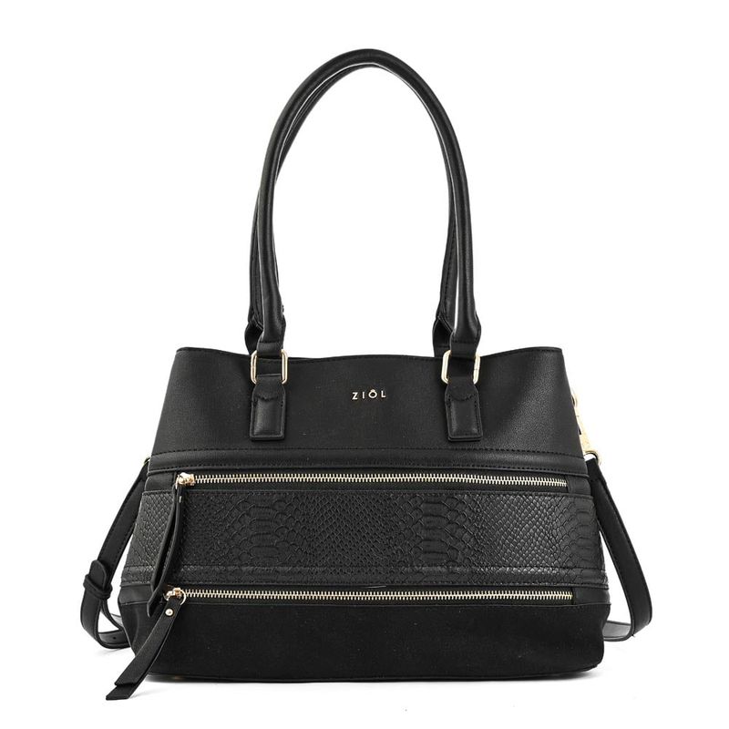 ZIOL - Cartera dos asas mediana ebba negro