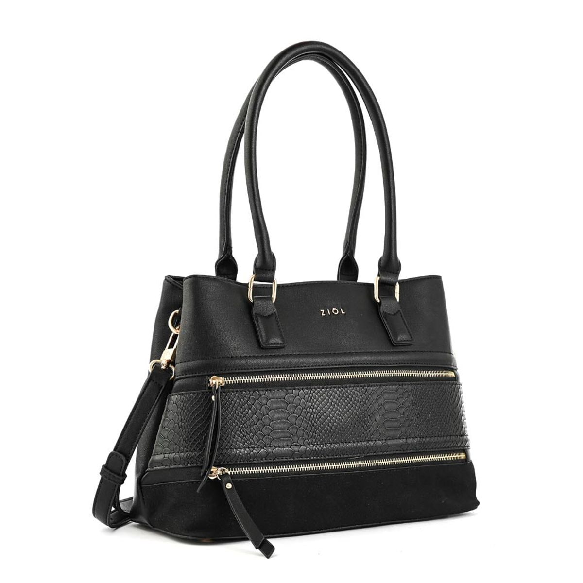 ZIOL - Cartera tote ebba mediana negro