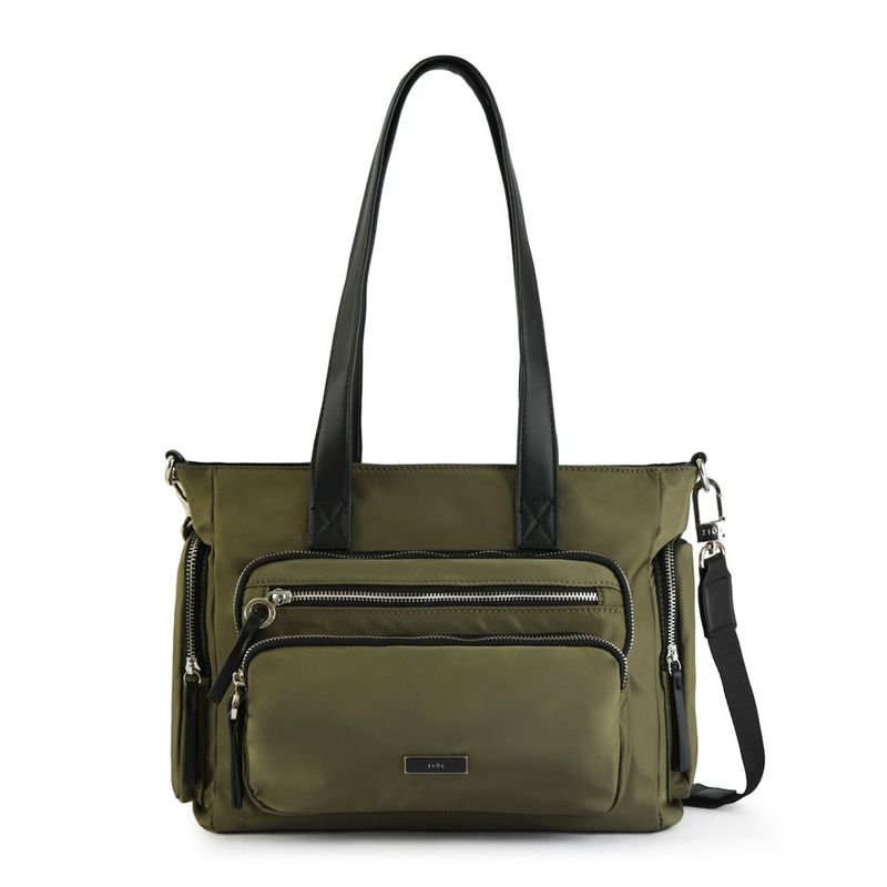 ZIOL - Cartera dos asas grande zamora verde oliva