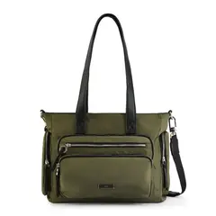 ZIOL - Cartera dos asas grande zamora verde oliva
