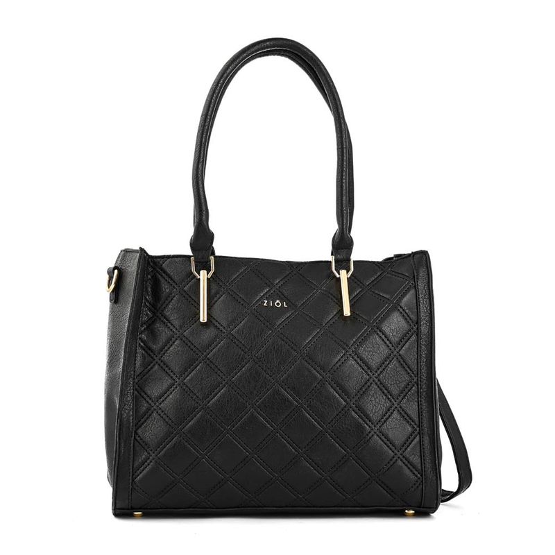 ZIOL - Cartera dos asas tres divisiones milena negro