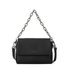 ZIOL - Cartera bandolera con tapa pequeña nydia negro