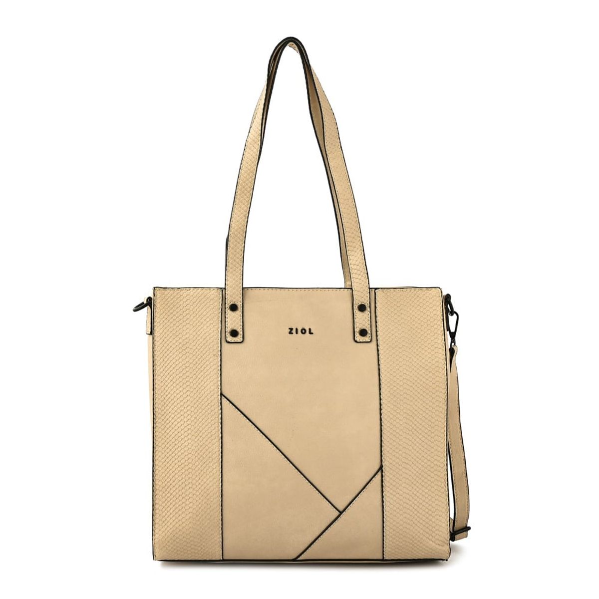 ZIOL - Cartera tote maily mediana blanco crudo