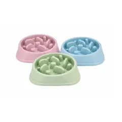 GENERICO - Plato Alimentación Lenta Perro Antiestrés Antiansiedad - Celeste - TQ27-Azul-1