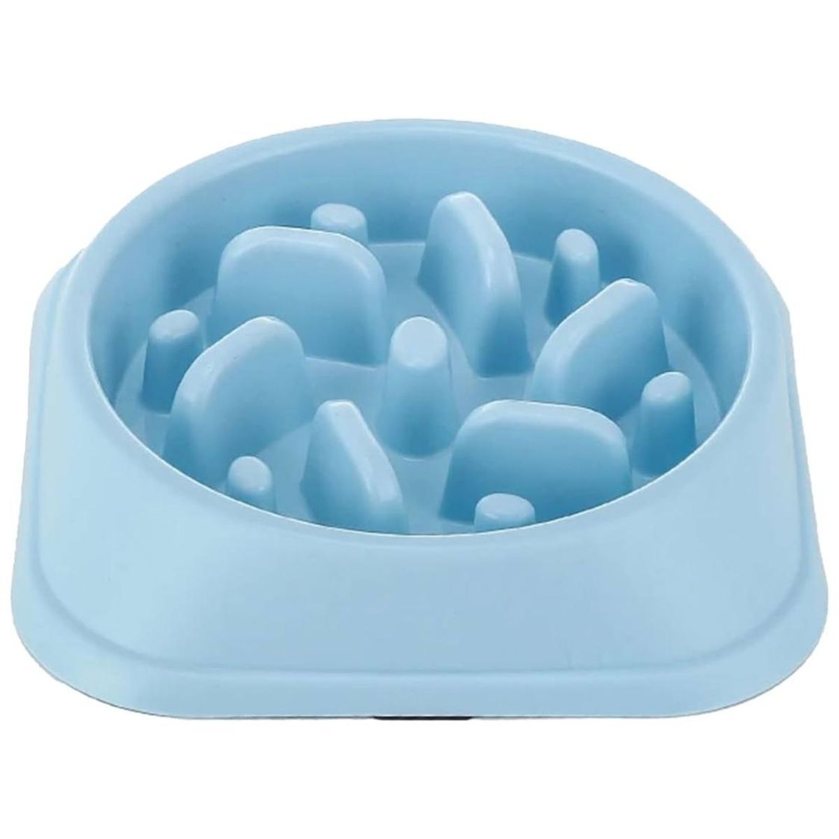 GENERICO - Plato Alimentación Lenta Perro Antiestrés Antiansiedad - Celeste - TQ27-Azul-1