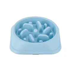 GENERICO - Plato de Alimentación Lenta anti estres - Celeste