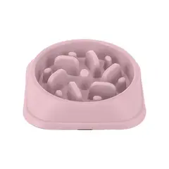 GENERICO - Plato de Alimentación Lenta anti estres - Rosa