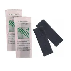 BERGAMO - Pack 2 Filtros Carbón Activado Baño Sanitario Gato Repuesto