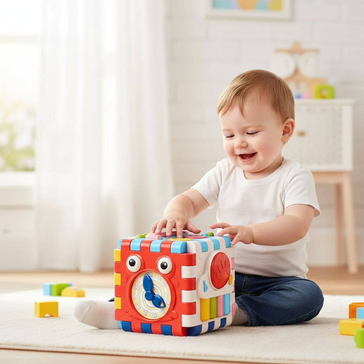 GENERICO - Cubo Didáctico Musical Para Niños