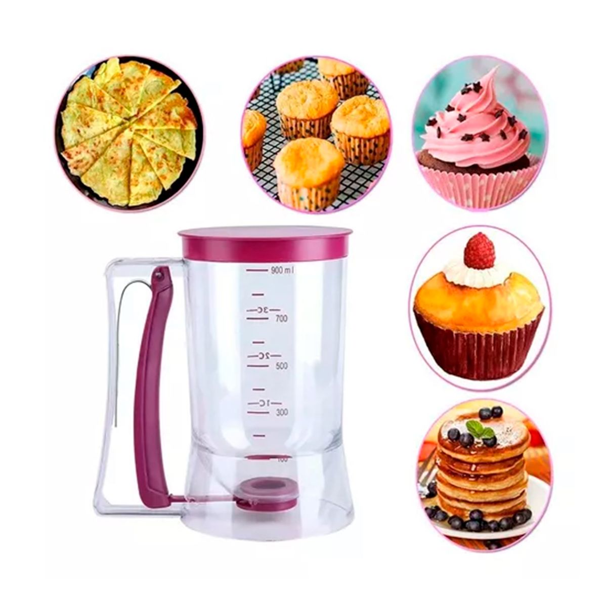 GENERICO - Dispensador de Mezcla de Panqueques 900 ml