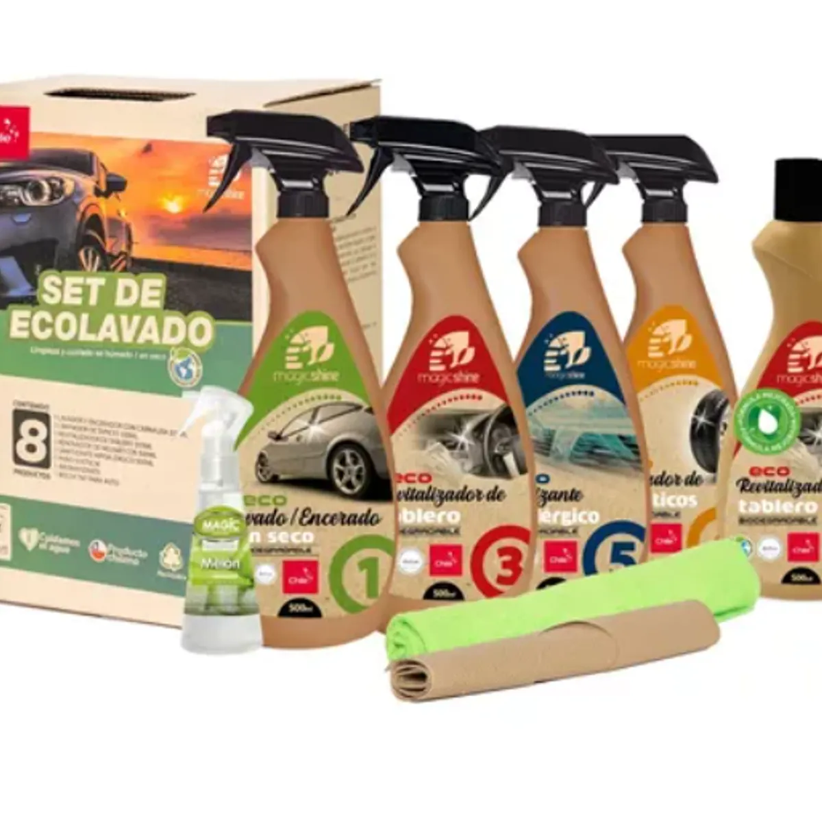GENERICO - Kit De Lavado Para Auto Magicshine - Limpieza De Auto