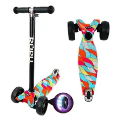 GENERICO - Scooter Monopatín Regulable para Niñas con Ruedas LED