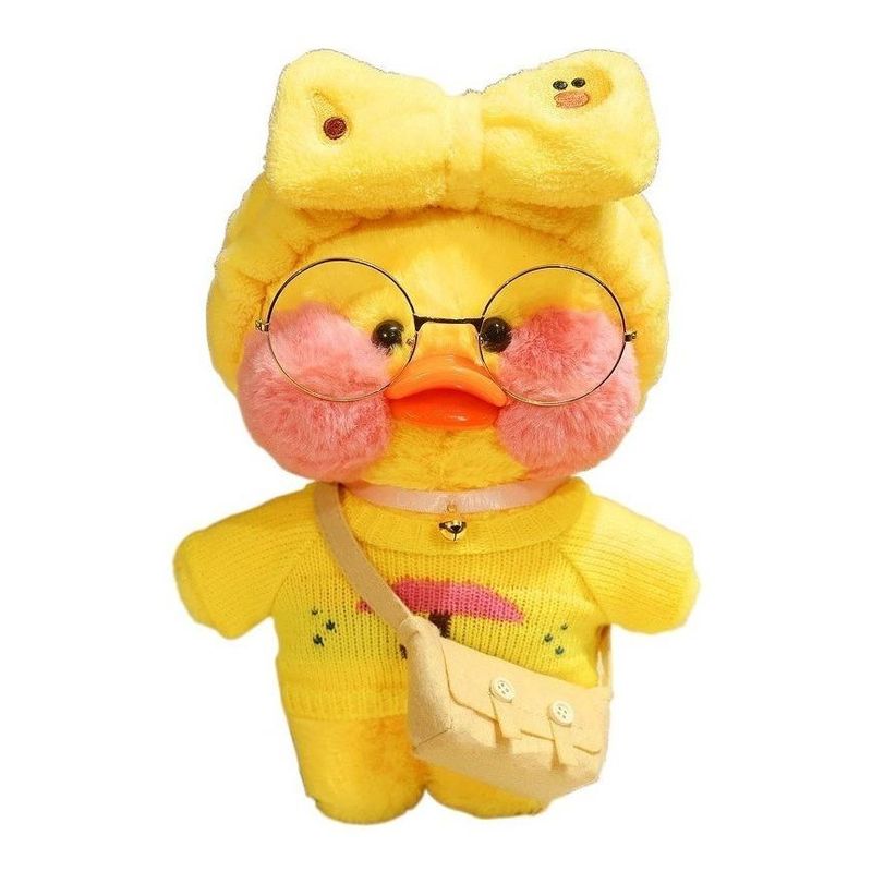 GENERICO - Peluche Patito Kawaii con Ropa y Accesorios