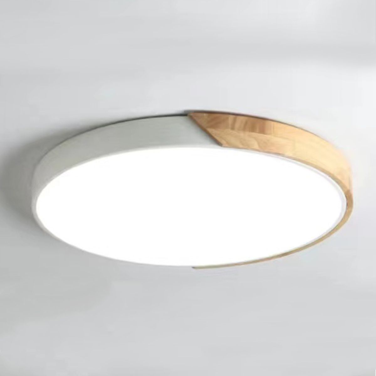 CASA NEW - Lámpara de Techo Moderna 30cm Blanco