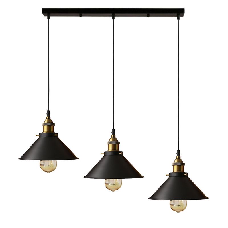 CASA NEW - Lámpara De Techo Industrial Vintage 3 Luces