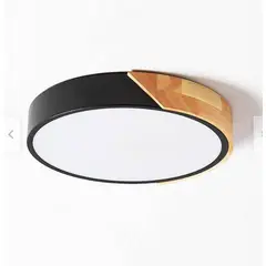 CASA NEW - Lámpara de Techo Moderna 23cm Redondo 3 Colores - Negro