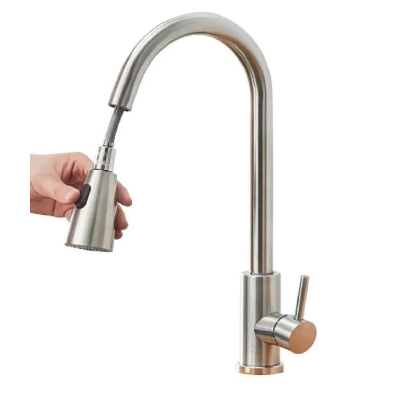 CASA NEW - Llave lavaplatos Monomando Extensible Cromado
