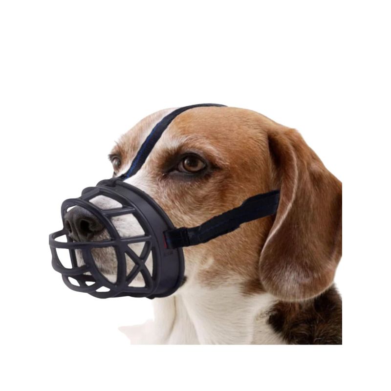 GENERICO - Bozal Reforzado de Silicona para Perros Talla L 10x9x12cm
