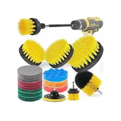 GENERICO - Limpieza De Auto Hogar Set Cepillos Para Taladro 20 Piezas