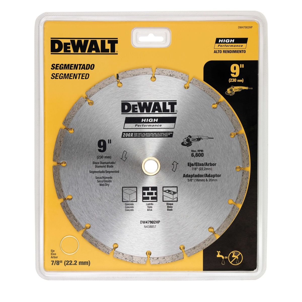DEWALT - Disco Diamantado 9" (230mm) DEWALT DW47902HP
