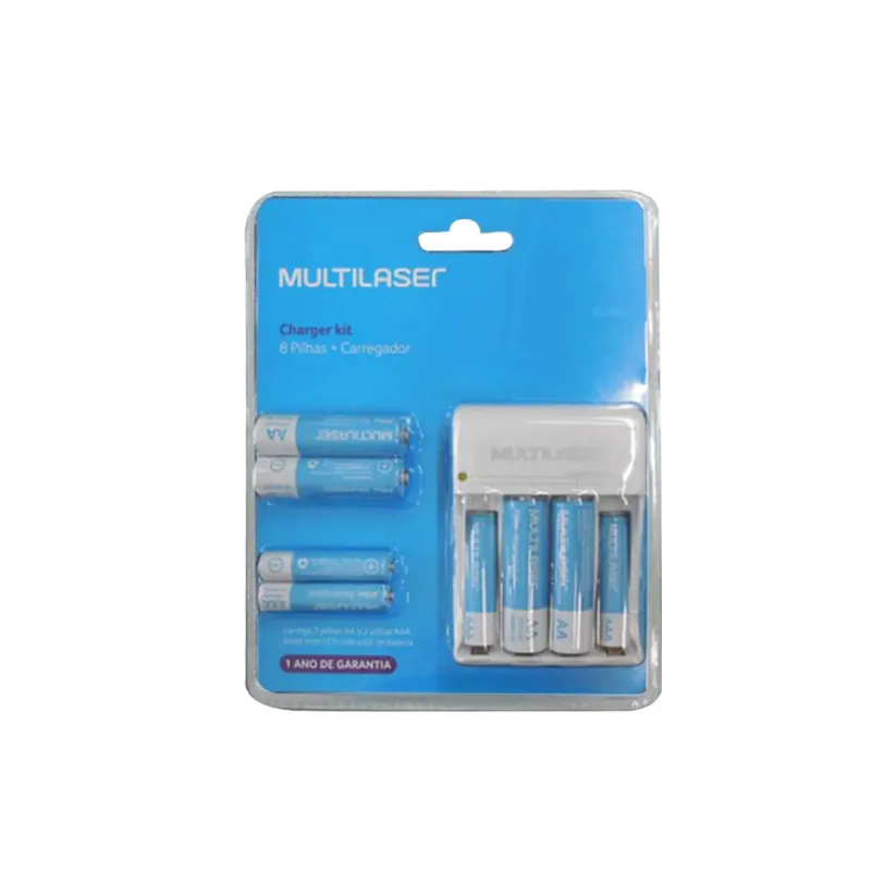 MULTILASER - Cargador De Pilas Multilaser Cb093 - 110v/220v Entrada MULTILASER