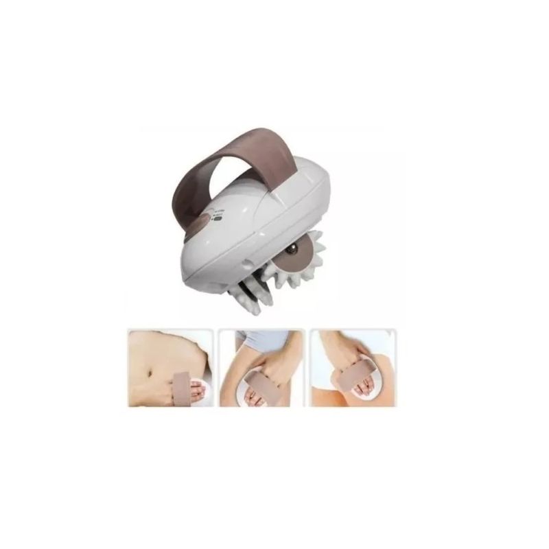 GENERICO - Rodillo Masajeador Eléctrico Para Quemar Grasa Celulitis Beige